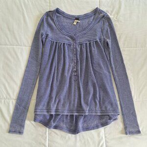 We The Free by Free People Kai Henley Thermal / purple - size XS
